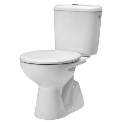 Zestaw WC MADALENA - miska WC kompaktowa, odpływ pionowy, zbiornik 3/6l dopływ wody z boku, deska WC Roca A349592000
