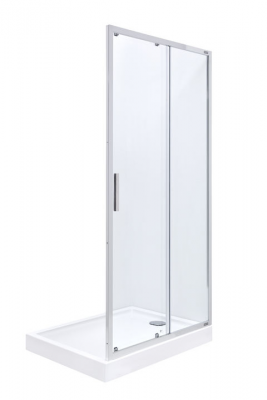 Drzwi prysznicowe przesuwane Hebe Town New 2-częściowe 1300X1950MM Roca AMP2813012M
