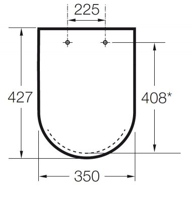 Deska WC Duroplast wolnoopadająca Rimless do kompaktu GAP Roca A801732004