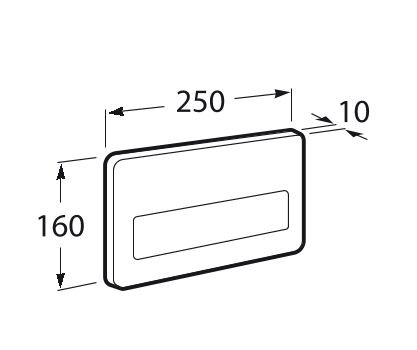 PL3 Przycisk podwójny antywandal inox Roca A890197004