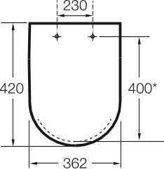 Deska WC twarda Meridian-N Compacto Roca A8012AB004