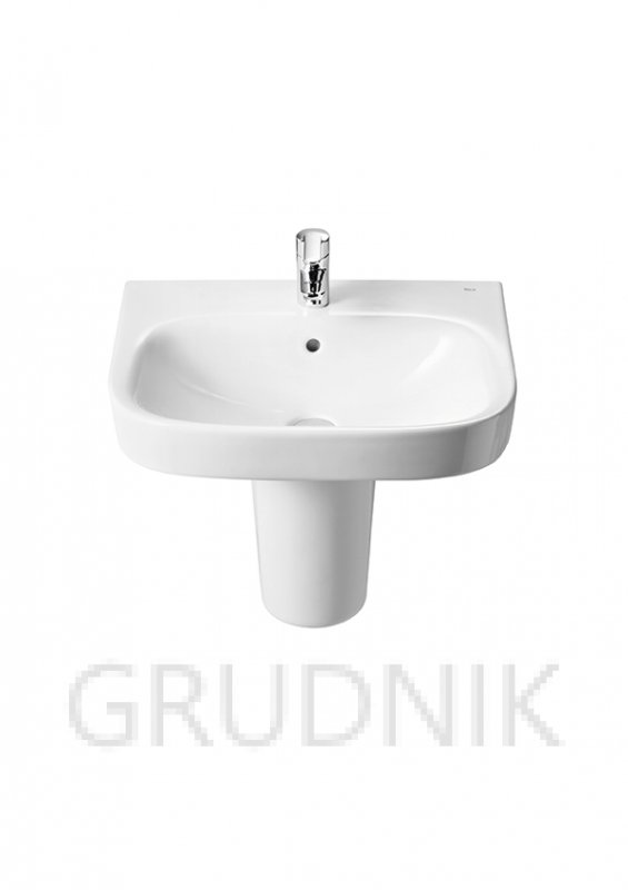 Umywalka kwadratowa scienna DEBBA 50x42 cm z otworem Roca A325996000 930823