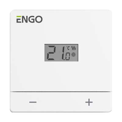 Dobowy, przewodowy regulator temperatury, 230V, biały