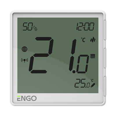 Internetowy, podtynkowy regulator temperatury ZigBee, 230V, biały