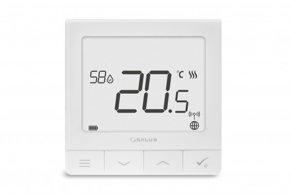 Regulator temperatury z czujnikiem wilgotności, akumulatorowy Salus SQ610RF 615302602
