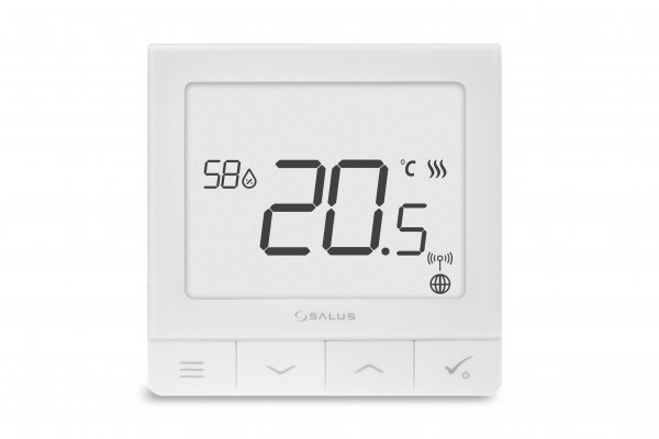 Regulator temperatury z czujnikiem wilgotności, 230V Salus SQ610 615302601