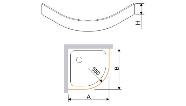 Obudowa brodzika OBP 90x90x9 Sanplast 625-400-0430-01-000