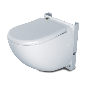 Kompakt WC SANIWALL PRO, z wbudowanym rozdrabniaczem oraz metalowym stelażem SFA C72LV