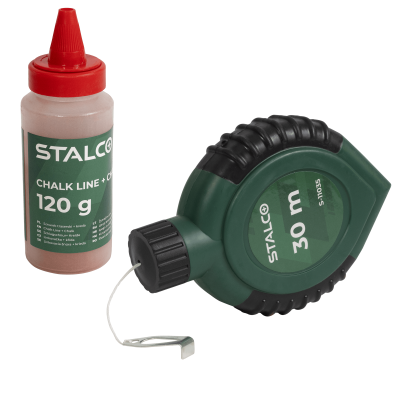 Sznurek traserski 30m + kreda 120g STALCO S-11035