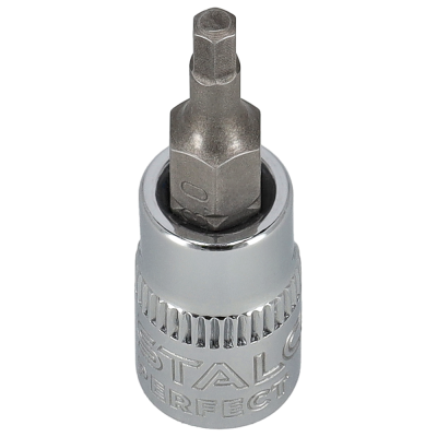 Klucz trzpieniowy na nasadce 1/4” S2 sześciokątny 3mm STALCO PERFECT S-85689