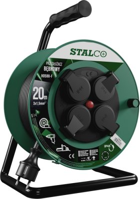 Przedłużacz bębnowy warstwowy PROFESSIONAL 20m, 16A,3x1,5mm STALCO S-46600