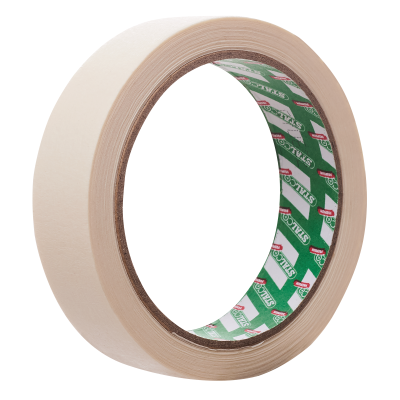 Taśma maskująca 25mm x 25m biała (48szt.) STALCO S-38549