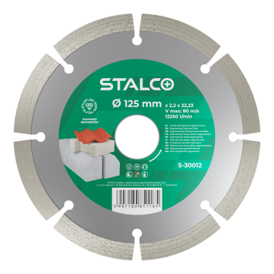 Tarcza diamentowa segmentowa 115mm sucho STALCO S-30011