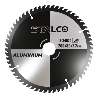 Piła tarczowa do aluminium 200mmx1.8x30mm z80 STALCO S-34025