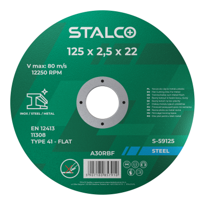 Tarcza do cięcia metalu płaska 115mmx1,0 STALCO S-59015