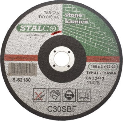 Tarcza do cięcia betonu płaska 115mmx3,0 STALCO S-62115