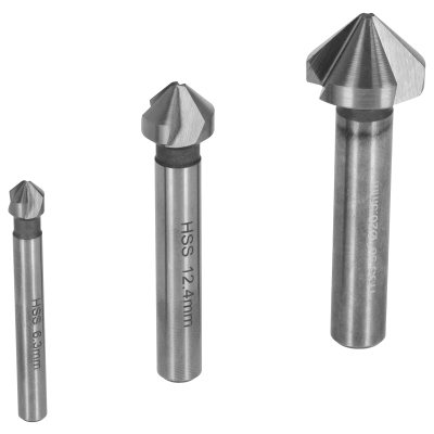 Pogłębiacz stożkowy 90° HSS DIN 335 PT 6.3/12.4/20.5 zestaw 3 elem. STALCO PERFECT S-72506