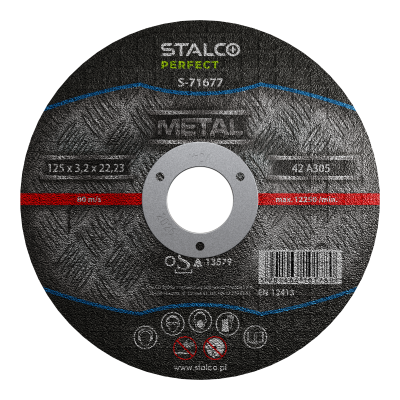 Tarcza do cięcia metalu - wypukła 230mmx3,2 STALCO PERFECT S-71681