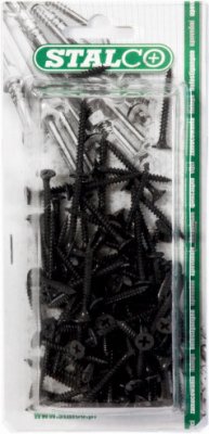 Wkręt fosfatowany do płyt G-K BM-3,5x55 metal blister (50) 1/12 STALCO BM35055