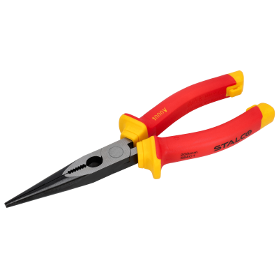 Szczypce wydłużone proste 200mm 1000V VDE STALCO S-14456