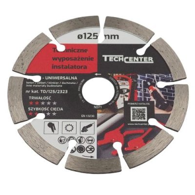 Tarcza diamentowa 125mm x 22.3 mm beton Turbo Expert Techcenter TD/125/2323