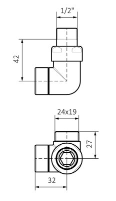 Zestaw termostatyczny 3-osiowy cylinder GZ 1/2