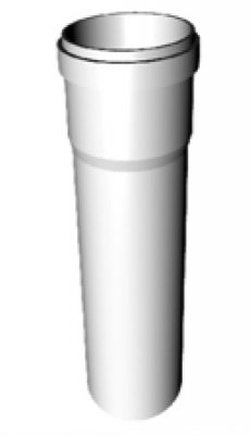 Rura spalinowa z tworzywa sztucznego PP fi 80 L=250mm do kotłów kondensacyjnych Termet T9000017200