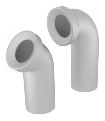 Kolano wc plastikowe 45st. TIA E-693006