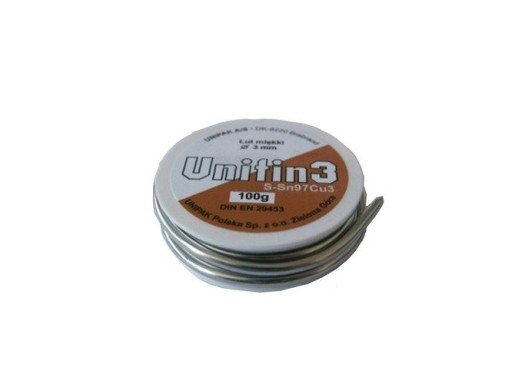 Lut miękki UNITIN 3 -3mm rolki 100g Unipak 4514270