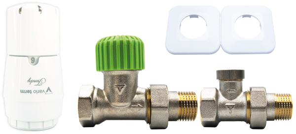 Zestaw instalacyjny ECON prosty z głowicą TRENDY Vario Term EGS05106C/FP