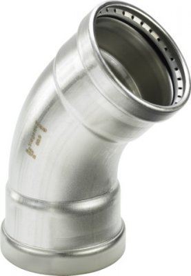 Łuk 45st. ze stali szlachetnej- nierdzewnej 88,9 mm wzór 2326XL Sanpress Inox Viega 482664