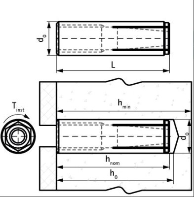 WDI1 Kotwa wbijana WDI1 6x25 Walraven 6103006