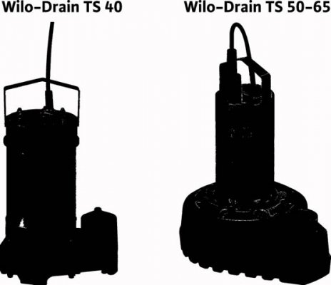 Pompa zatapialna do przetłaczania klarownej lub lekko zabrudzonej wody TS 40/10 EM Wilo 2063928