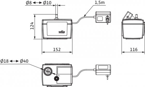 Pompa do przetłaczania kondensatu PLAVIS 011-C-2G Wilo 2548593