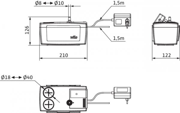 Pompa do przetłaczania kondensatu PLAVIS 013-C-2G Wilo 2548552