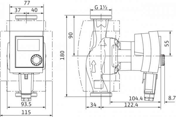 Pompa cyrkulacyjna STRATOS PICO-Z 25/1-4 Wilo 4216472